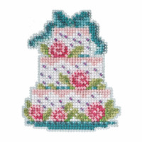 Frosted Cake Beaded Cross Stitch Kit Mill Hill 2021 Spring Bouquet MH182111