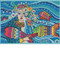 Stitched area of Ocean Goddess Cross Stitch Kit Mill Hill 2021 Laurel Burch LB302111