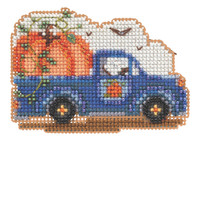 Pumpkin Delivery Beaded Cross Stitch Kit Mill Hill 2021 Autumn Harvest MH182124