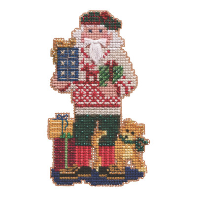 Christmas Giving Santa Cross Stitch Kit Mill Hill 2021 Santas Ornament MH202132