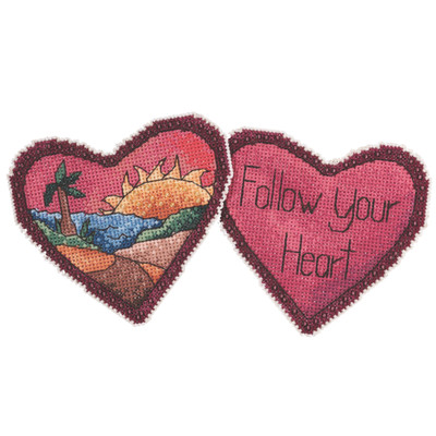 Follow Your Heart Beaded Cross Stitch Kit Sticks 2021 Mill Hill ST142112