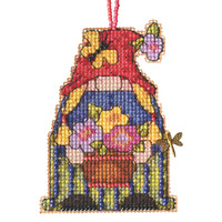 Garden Girl Gnome Counted Cross Stitch Kit Mill Hill 2022 Garden Gnomes MH162213