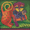 Stitched area of Monkey Cross Stitch Kit Mill Hill 2022 Laurel Burch Amazonia LB142213