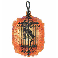 Spooky Cage Beaded Cross Stitch Kit Mill Hill 2022 Autumn Harvest MH182225