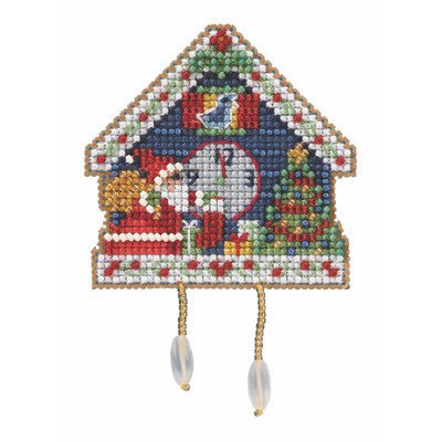 Cuckoo Clock Cross Stitch Ornament Kit Mill Hill 2022 Winter Holiday MH182235