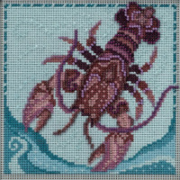 Lobster Cross Stitch Kit Mill Hill 2022 Marine Life Quartet MH172212