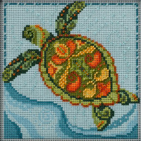 Turtle Cross Stitch Kit Mill Hill 2022 Marine Life Quartet MH172214