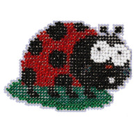 Ladybug Cross Stitch Kit Mill Hill 2022 All Beaded Ornament MH212215