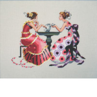 Tea Cross Stitch Kit Chart Beads Silk Floss Mirabilia MD182