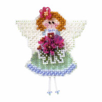 Angeline Beaded Cross Stitch Kit Mill Hill 2003 Spring Bouquet