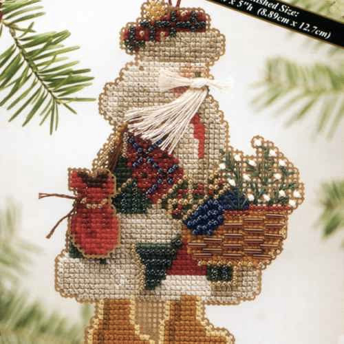 Mt Rainier Santa Bead Ornament Kit Mill Hill 2004 Mountaineer Santas