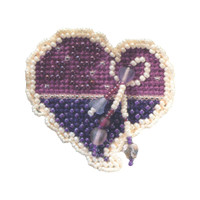 Treasured Heart Bead Valentine's Day Kit Mill Hill 2006 Spring Bouquet