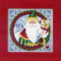 Father Christmas 2009 Cross Stitch Kit Mill Hill 2009 Jim Shore Santas