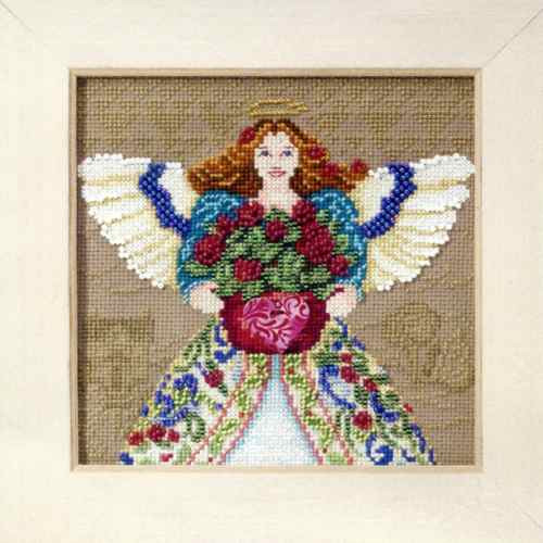 Summer Angel Beaded Cross Stitch Kit Mill Hill 2010 Jim Shore Angels