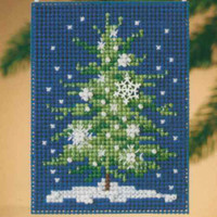 Snowflake Tree Beaded Ornament Kit Mill Hill 2010 Festival of Trees