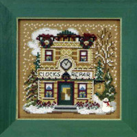 Clock Shoppe Cross Stitch Kit Mill Hill 2010 Buttons & Beads Winter