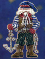 Boatswain Santa Beaded Ornament Kit Mill Hill 2010 Seafaring Santas