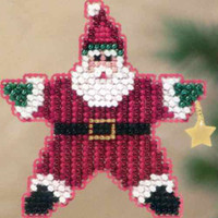 Star Santa 2011 Beaded Ornament Kit Mill Hill 2011 Winter Holiday