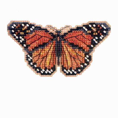 Monarch Butterfly Bead Cross Stitch Kit Mill Hill 2012 Spring Bouquet