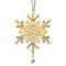 Gold Crystal Beaded Charmed Ornament Kit Mill Hill 2012 Snow Crystals