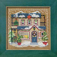Barber Shoppe Beaded Kit Mill Hill 2012 Buttons & Beads Winter