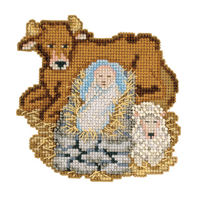 Baby Jesus Beaded Cross Stitch Kit Mill Hill 2012 Nativity Trilogy