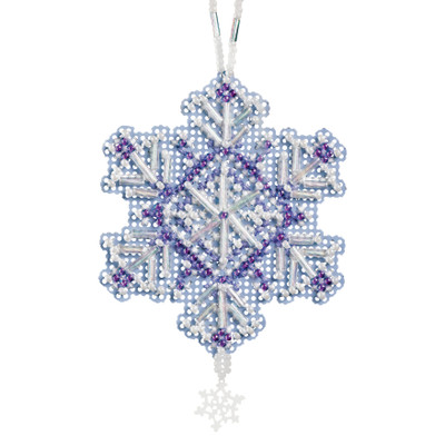 Amethyst Crystal Charmed Ornament Kit Mill Hill 2012 Snow Crystals