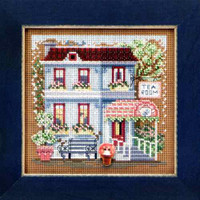Flower Shoppe Beaded Counted Cross Stitch Kit Mill Hill 2011 Buttons Beads Spring MH141103 