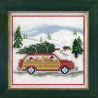 Family Tree Cross Stitch Kit Mill Hill 2013 Buttons & Beads Winter