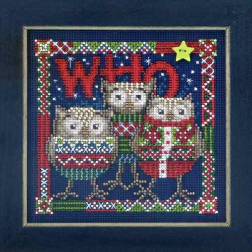 Who Trio Cross Stitch Kit Mill Hill 2013 Buttons /& Beads Winter