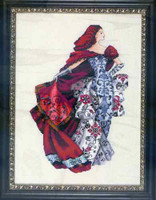 Red Kit Cross Stitch Chart Fabric Beads Silk Floss Nora Corbett Mirabilia Designs MD128