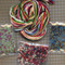 Materials included with Glad Tidings Santa Cross Stitch Kit Mill Hill 2013 Jim Shore Santas