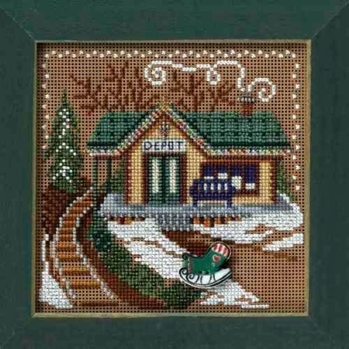 Country Church Cross Stitch Kit Mill Hill 2006 Buttons & Beads Winter