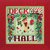 Deck The Hall Cross Stitch Kit Mill Hill 2008 Buttons & Beads Winter