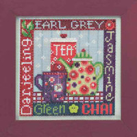 Tea Time Cross Stitch Kit Mill Hill 2014 Buttons & Beads Spring