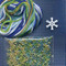 Materials included in Lapis Beaded Cross Stitch Kit Mill Hill 2014 Christmas Jewels
