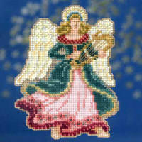 Gabrielle Bead Christmas Cross Stitch Kit Mill Hill 2014 Angel Trilogy