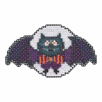Boris the Bat Bead Cross Stitch Kit Mill Hill 2015 Autumn Harvest MH185203