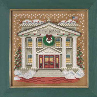 City Bank Beaded Cross Stitch Kit Mill Hill 2015 Buttons & Beads Winter MH145302