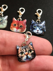 Stitch Markers - Cat Faces