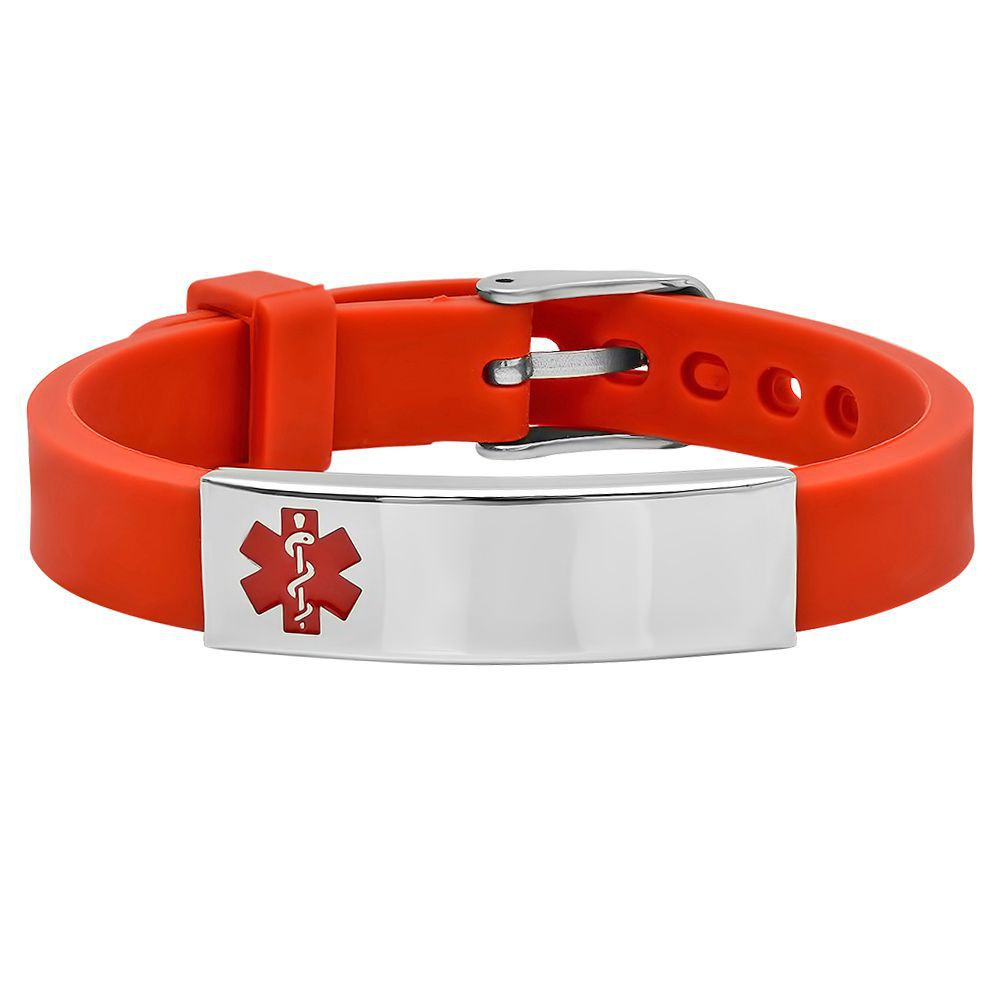 Personalized Rubber Medical Bracelets
