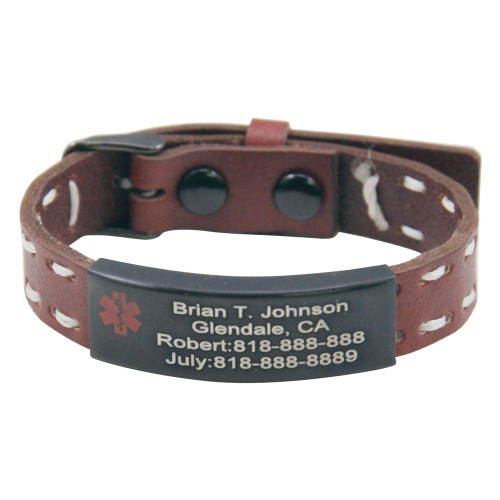 Engraved Medical ID Bracelet