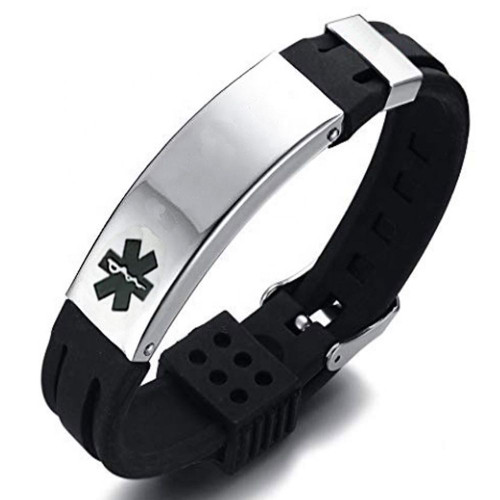 Buy Free Engrave Personalized Custom Medical Alert Bracelet for Men Women  7.5 to 9.5 Inches Long Emergency Medical Bracelets Alert ID Bracelets  Online in India - Etsy