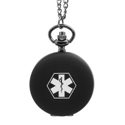 Quality Personalized Small Pocket Watch Medical ID Necklace 