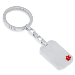 Quality Stainless Steel Medical ID Keychain - Free Engraving