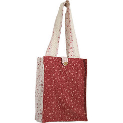  Red & White Pomegranates Printed Tote Bag By Yair Emanuel