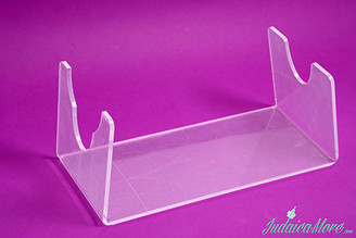  Clear Acrylic (Lucite) Shofar Stand for Yemenite Shofars (Fit All Sizes)