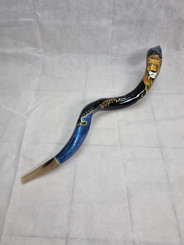 Sale for shofar Yemenite Polish Horn Size 46" Paint Painted Kudu lion of Judah From Israel Active