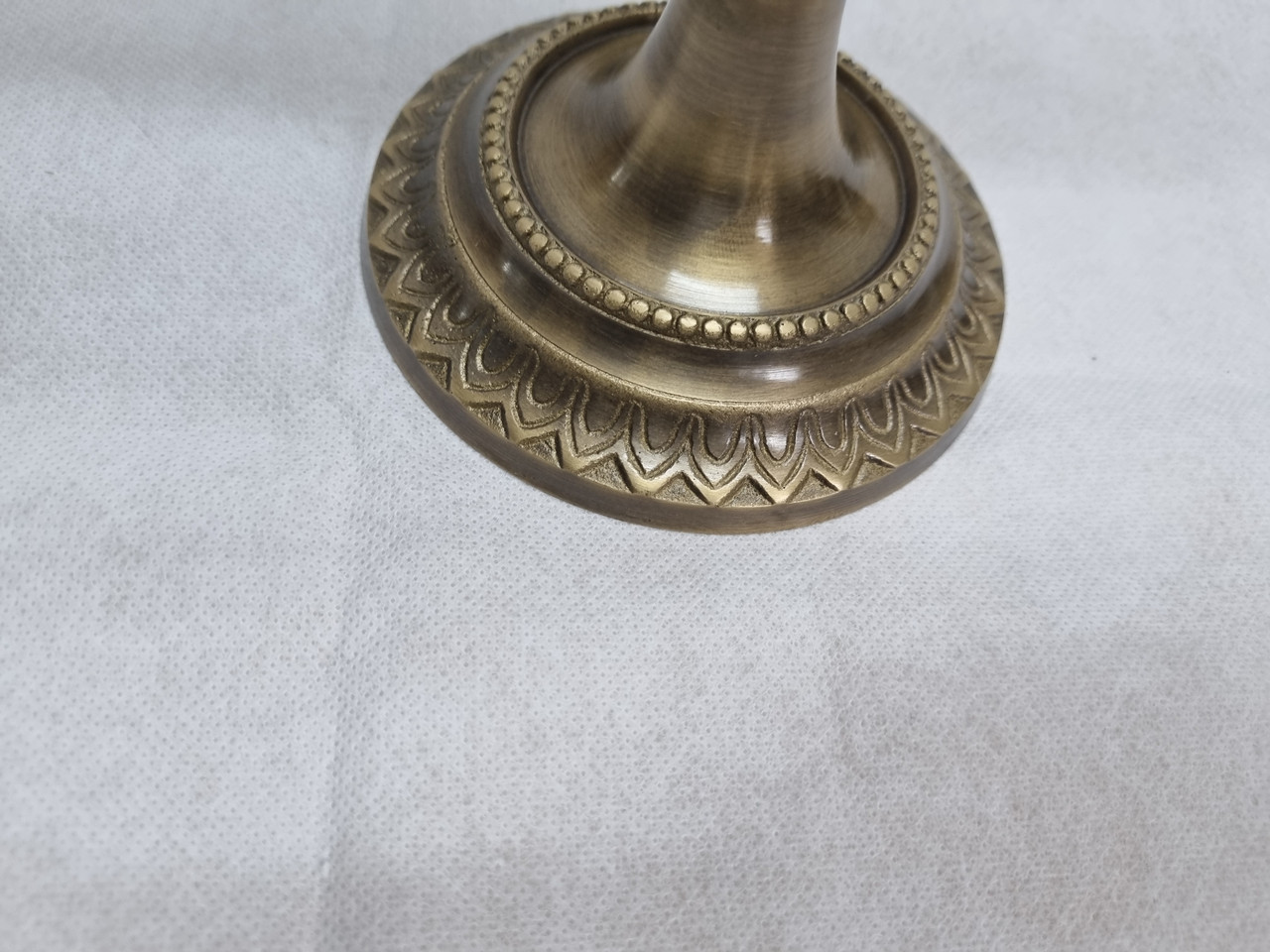 AJudaica Copper Star Of David Menorah – 7 Branch Temple Menorah, Handmade In Israel, 9.4" Tall