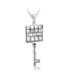 kabbalah Necklace Silver key chain 4.5 * 2 cm with 925 sterling silver name Of God For blessing andblessing and protection Active